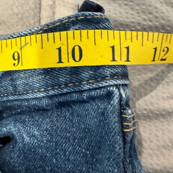 Cat & Jack Kids Relaxed Straight Blue Denim Jeans Adjustable Waist Unisex size 7 - Picture 6 of 7